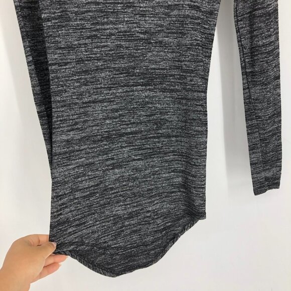 Revamped Dark Grey Heathered Long Sleeve Crew Neck Shirt size XS - Picture 6 of 15